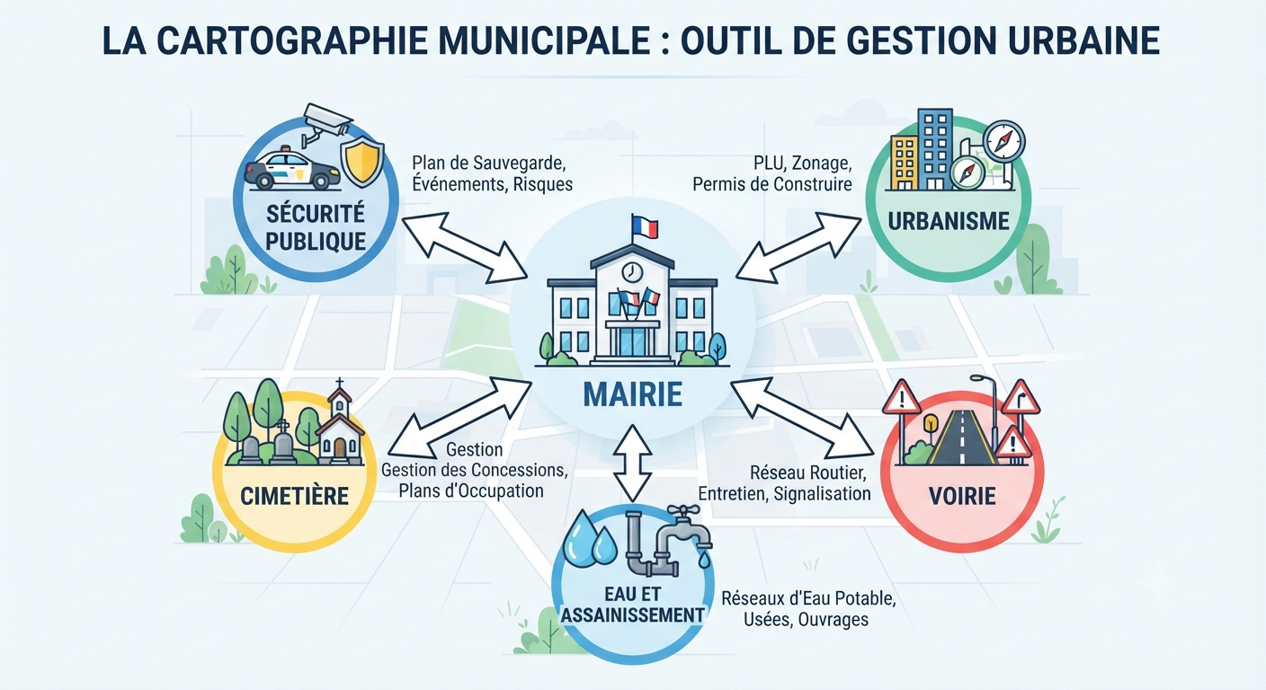 Approche cartographique pour les mairies, Geomark SIG Solutions