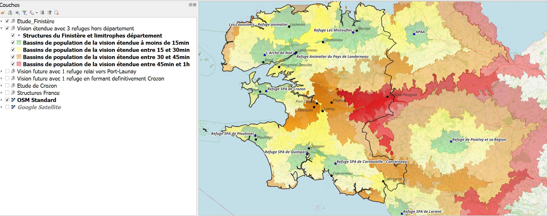 Analyse spatiale, Geomark SIG Solutions