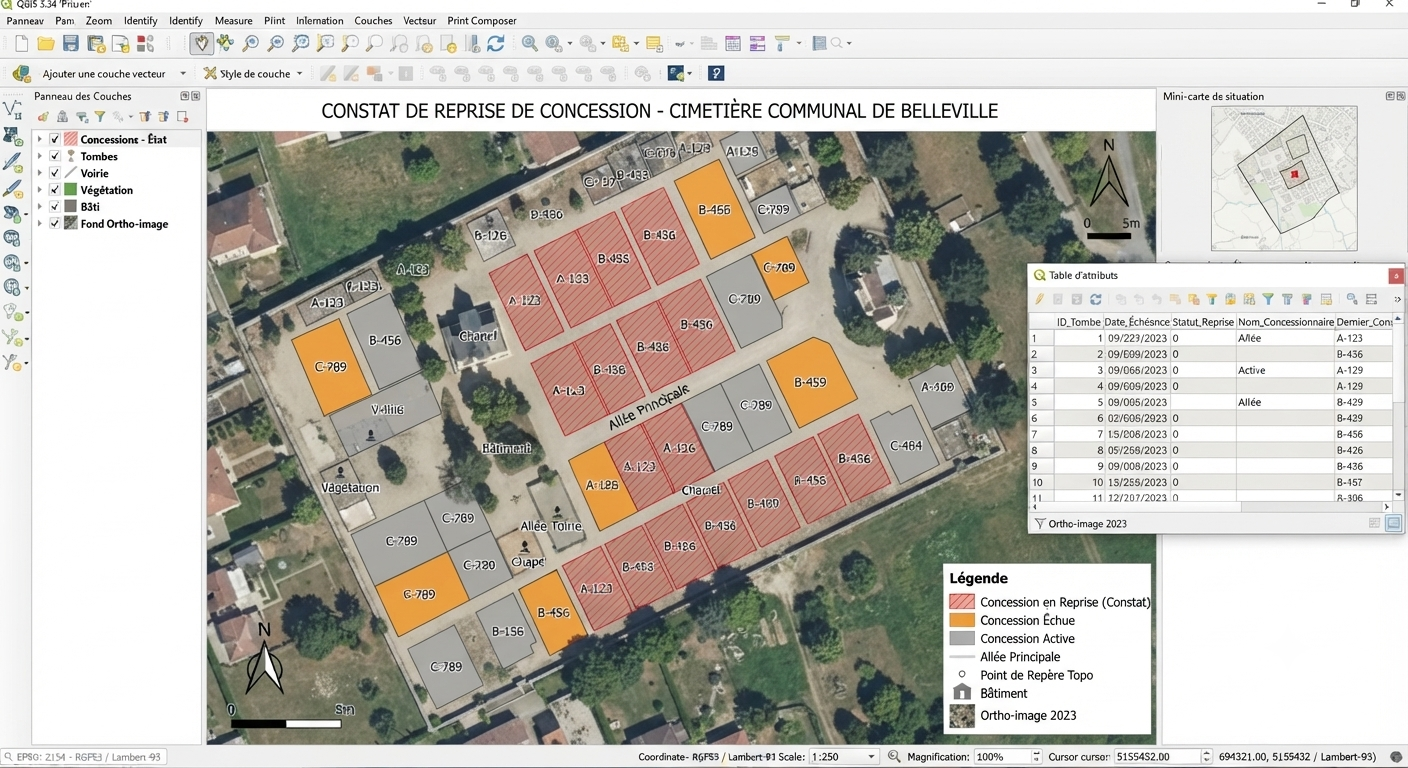 Constat de reprise de concession, Geomark SIG Solutions