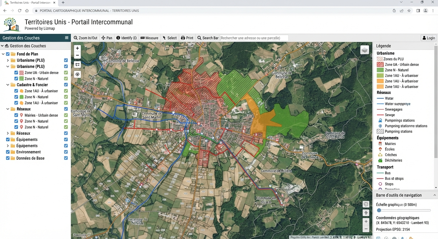 Portail Lizmap intercommunal, Geomark SIG Solutions