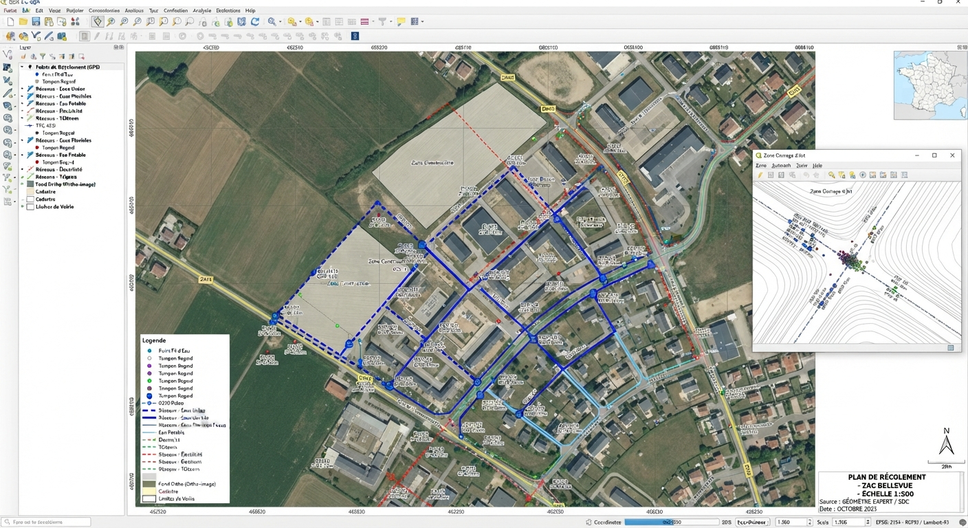 Récolement de réseaux, Geomark SIG Solutions