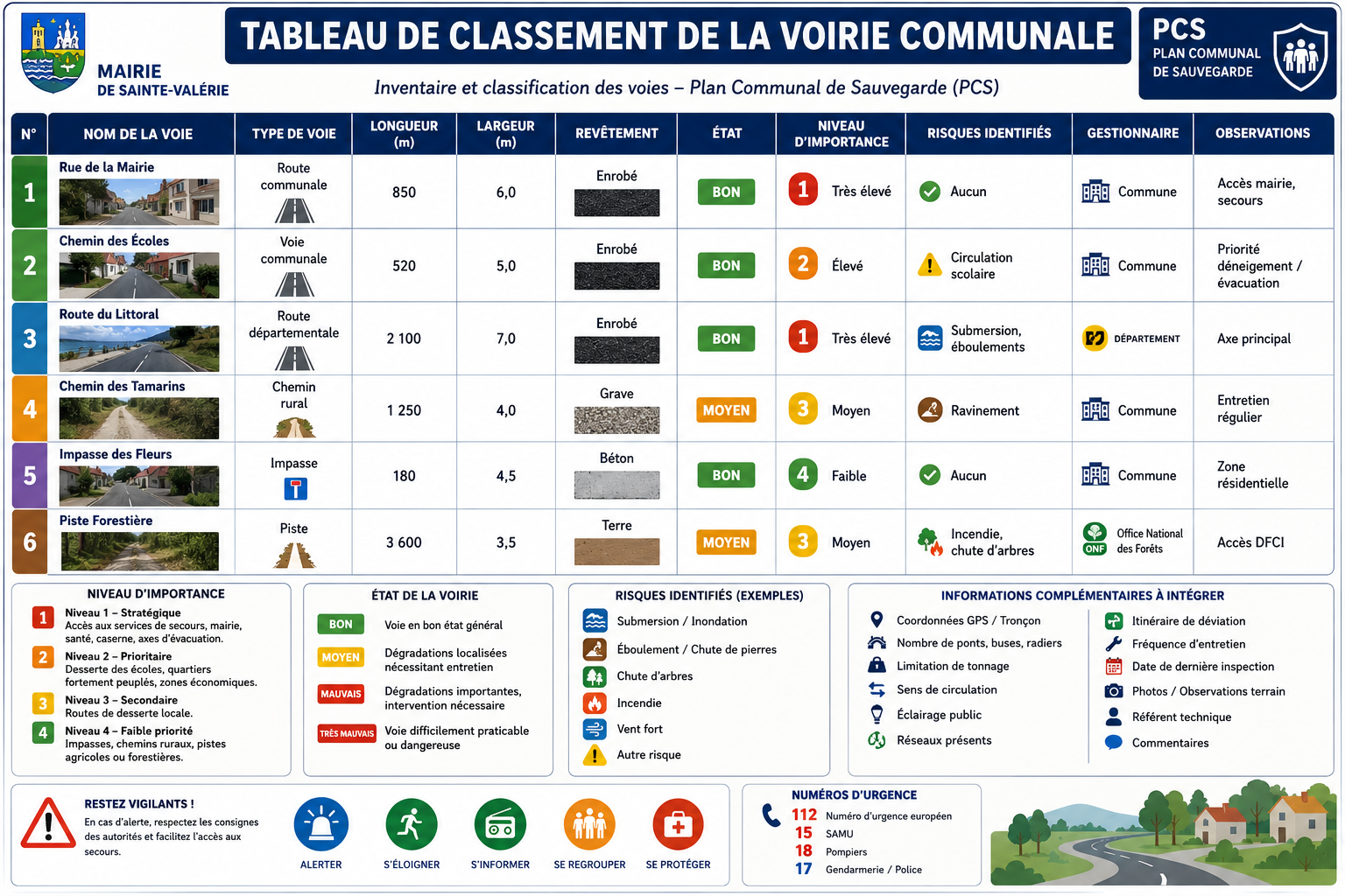 Tableau de classement de la voirie communale, Geomark SIG Solutions